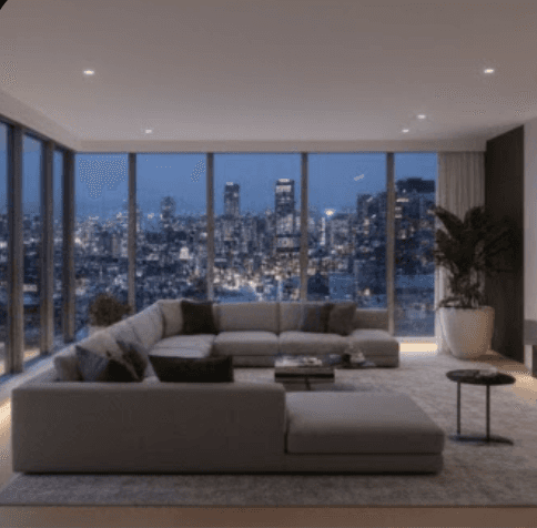 living room of an Urban sky residence