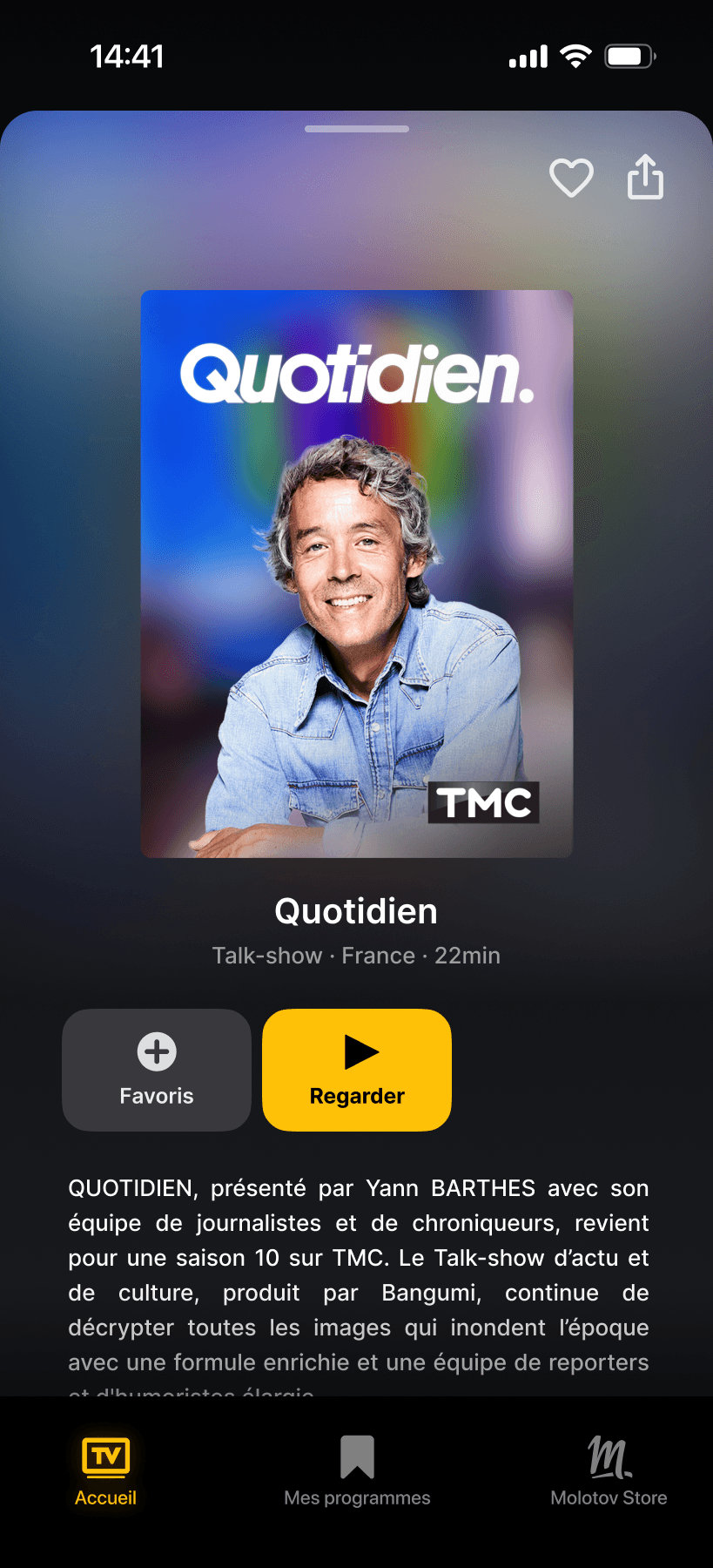 Enregistrement programme TV