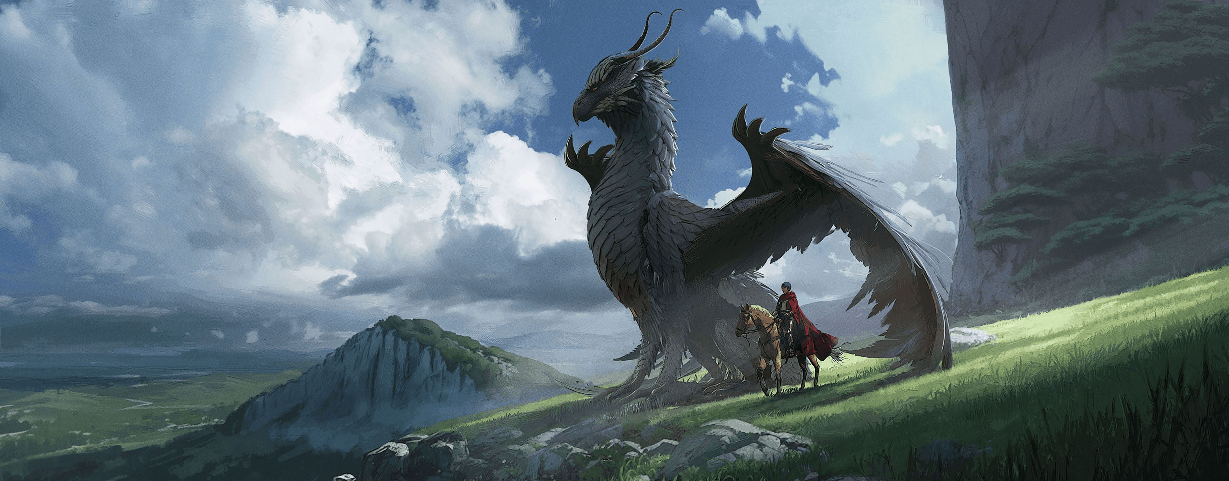 Tisanah concept art – landscape design using light and composition to suggest story and scale