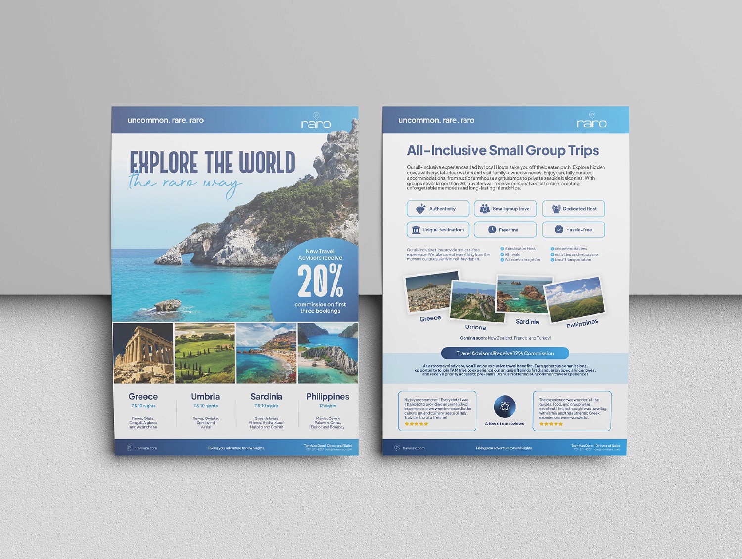 Travel Raro flyer design by DesignGuru