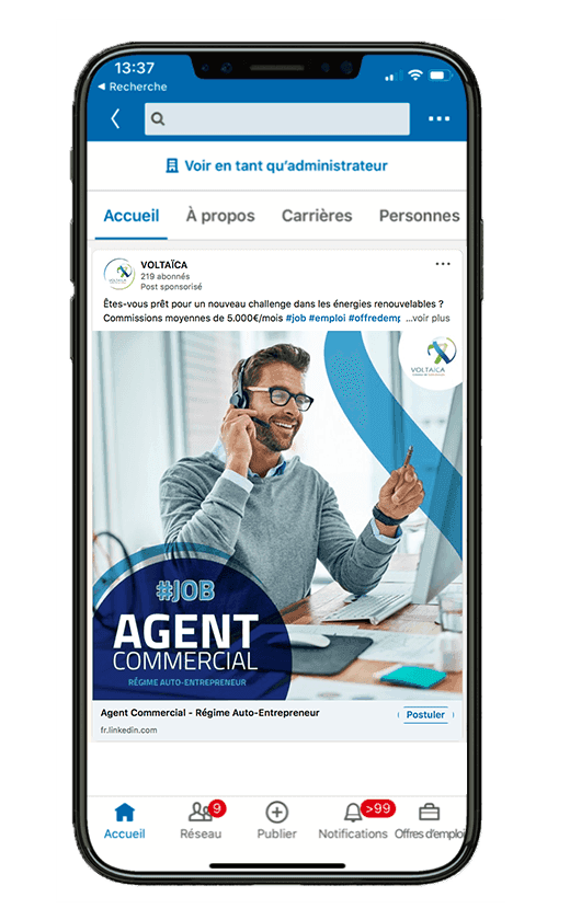 Recruter des commerciaux avec une campagne LinkedIn