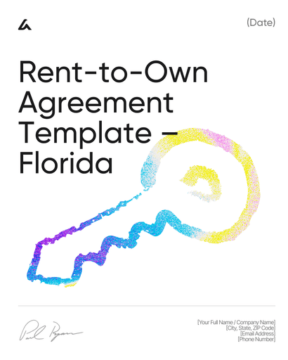 Rent-to-Own Agreement Template – Florida