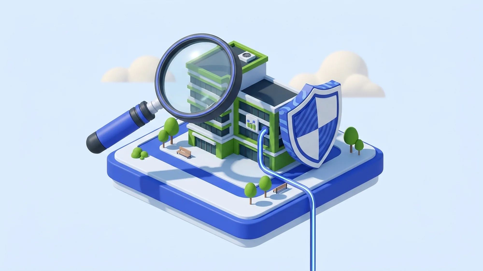 3D illustration of evaluating an outsourcing partner's capabilities