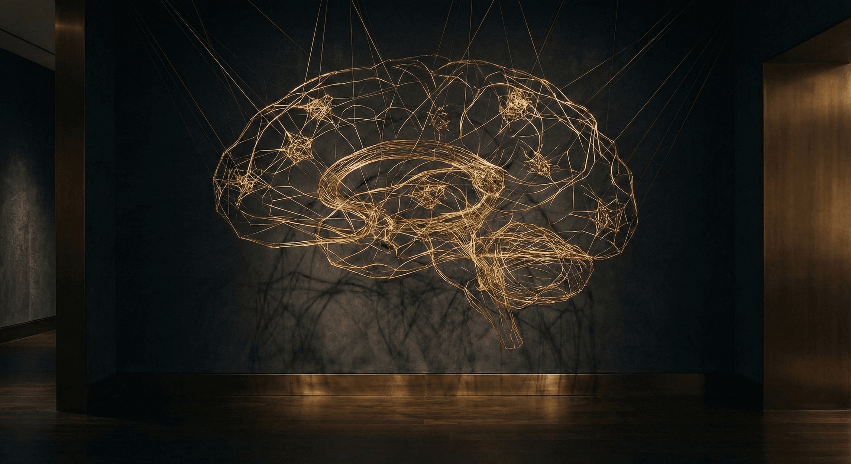 Representación dorada de neuroventas y mentalidad de abundancia para negocios high ticket