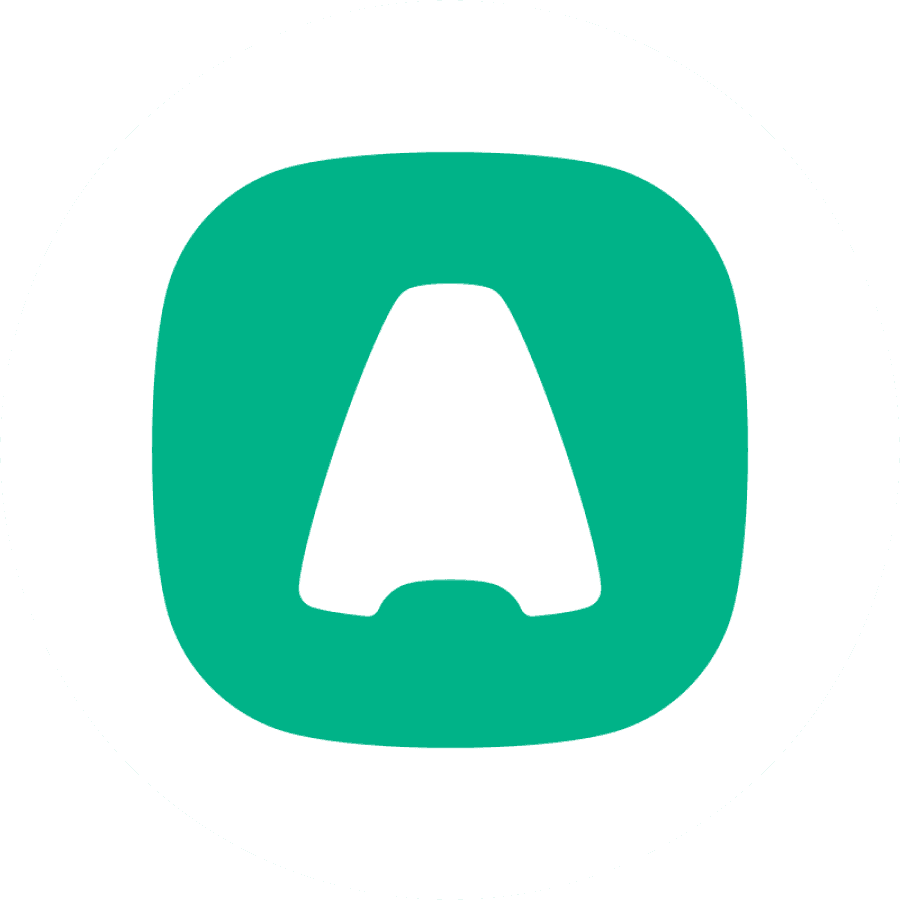 Logo of HubSpot, featuring a simple, stylized design with interconnected dots on an orange background.