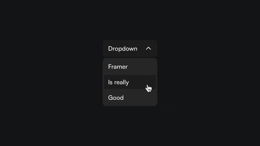 Simple Dropdown Menu Component