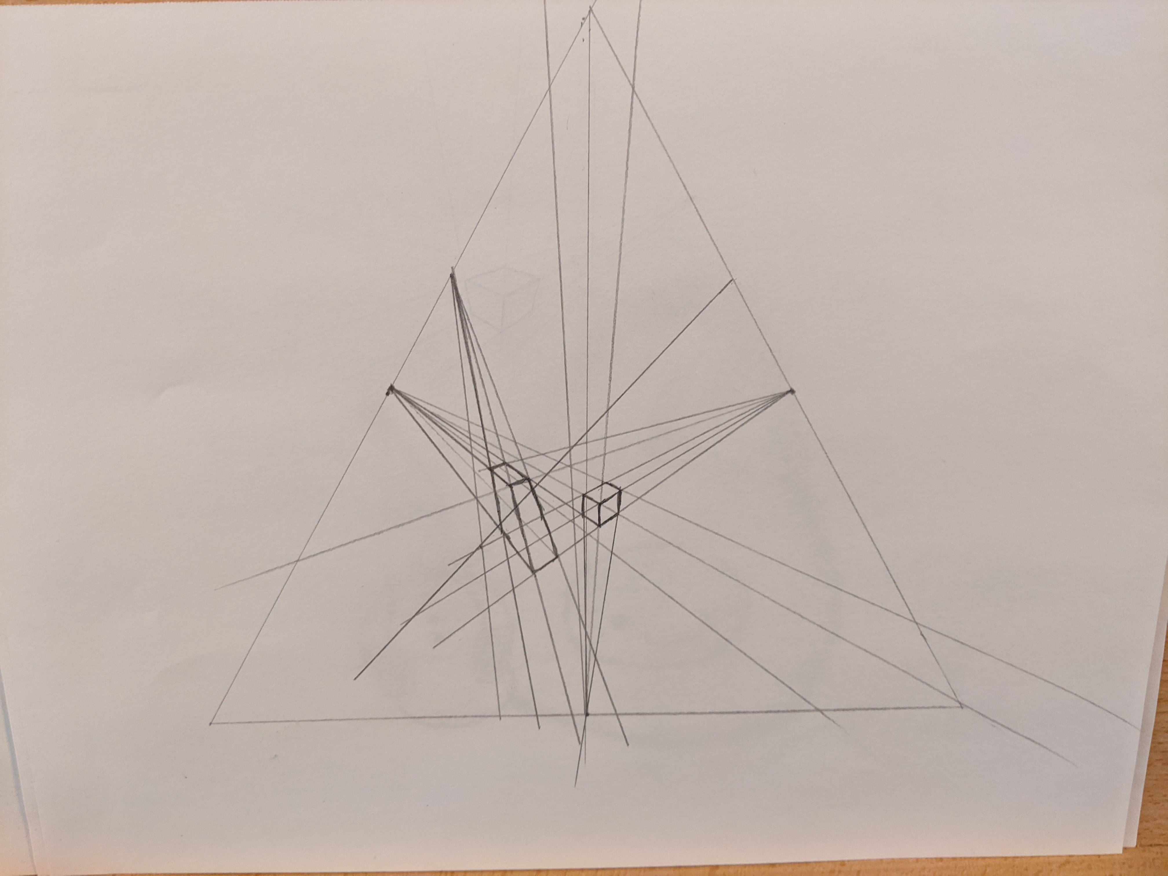 An abstract perspective drawing exercise