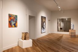 Installation view of Shifting Crossroads at CIRCOLO, Milan, with works by Akram Zaatari, Lamia Joreige, Stéphanié Saade and Omar Mismar
