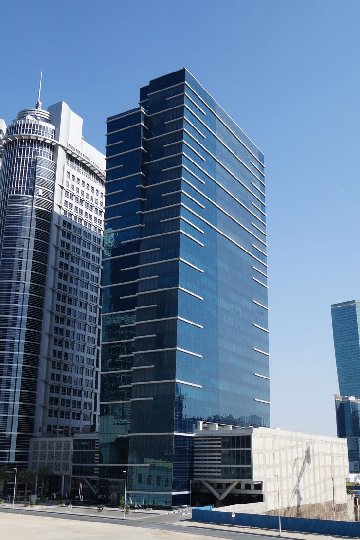Full tower view of Bayswater, a premium destination for corporate office space and real estate consultations.