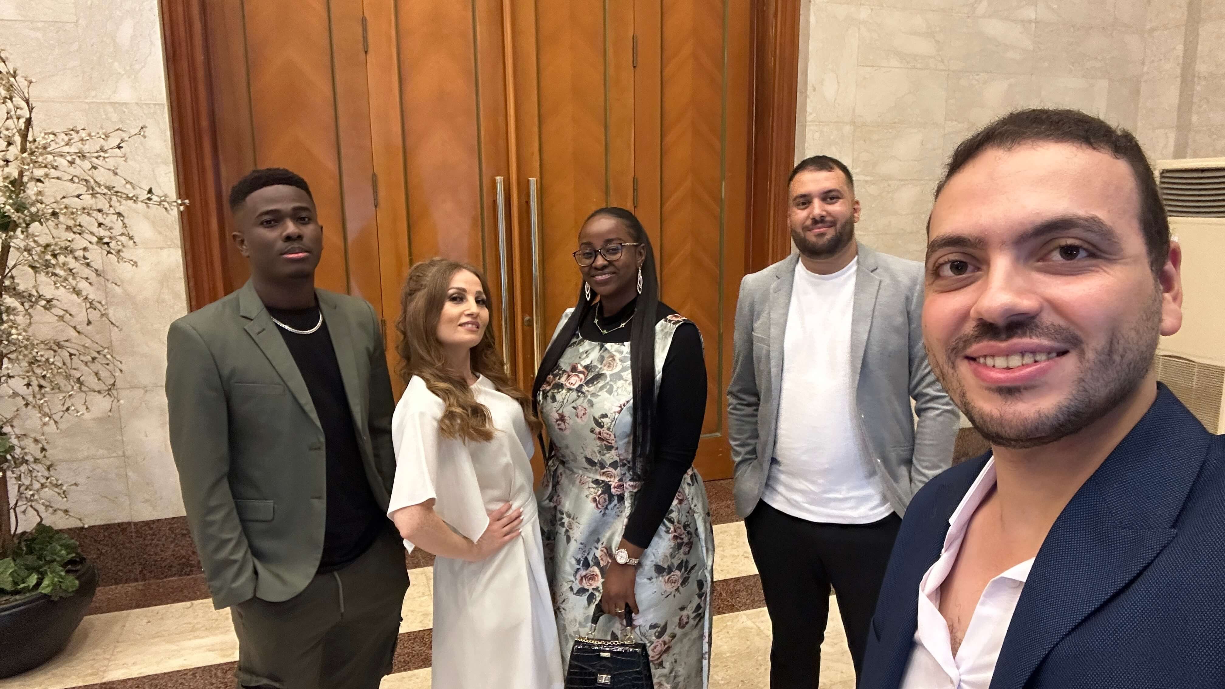 Jane with her friends