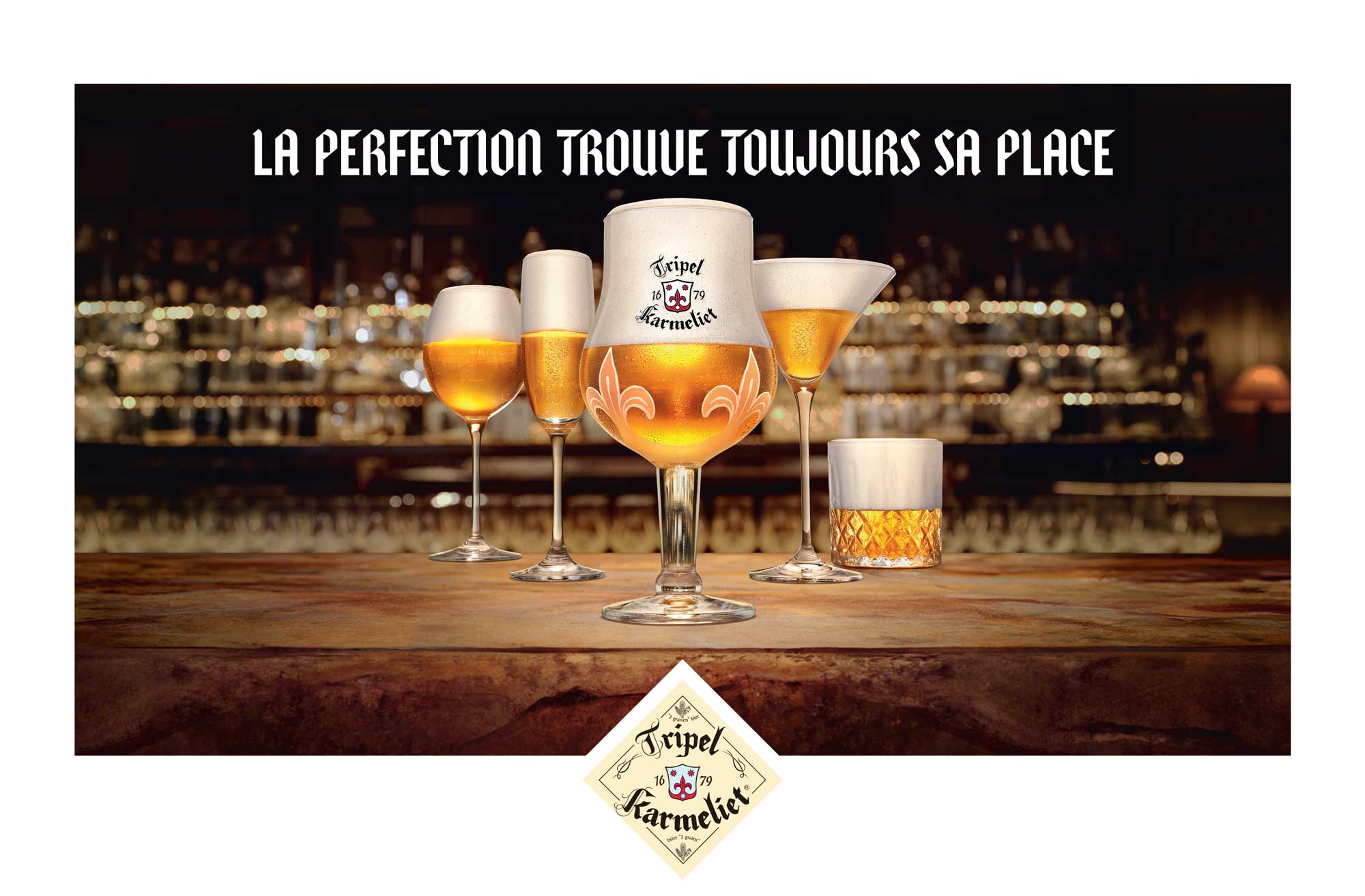 A promotional image featuring drinks and the phrase "A Perfect Evening Begins Here" with a stylish backdrop.