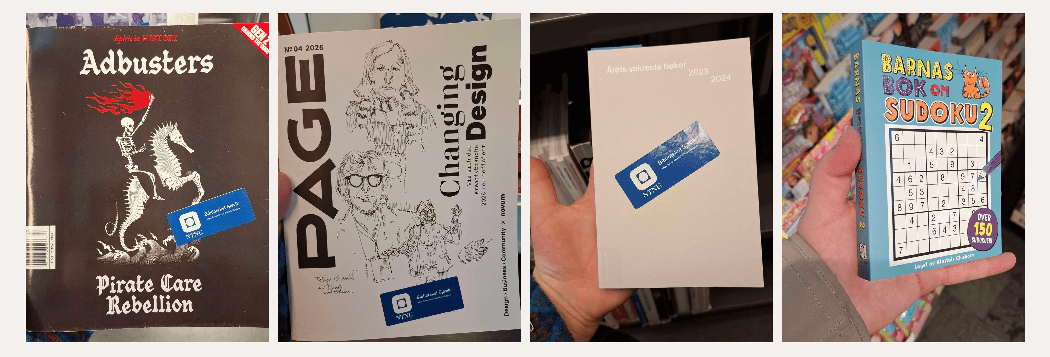 Inspirasjon for format og utseende av Lommeboka.
