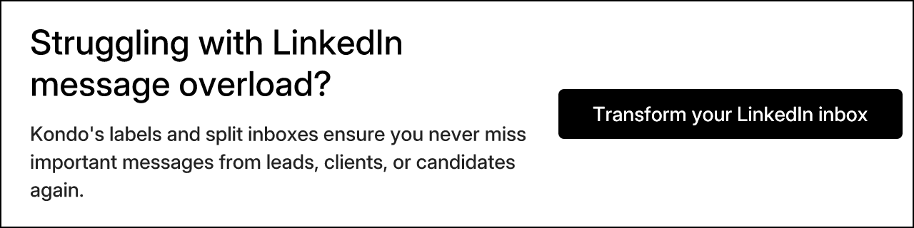 Struggling with LinkedIn message overload?