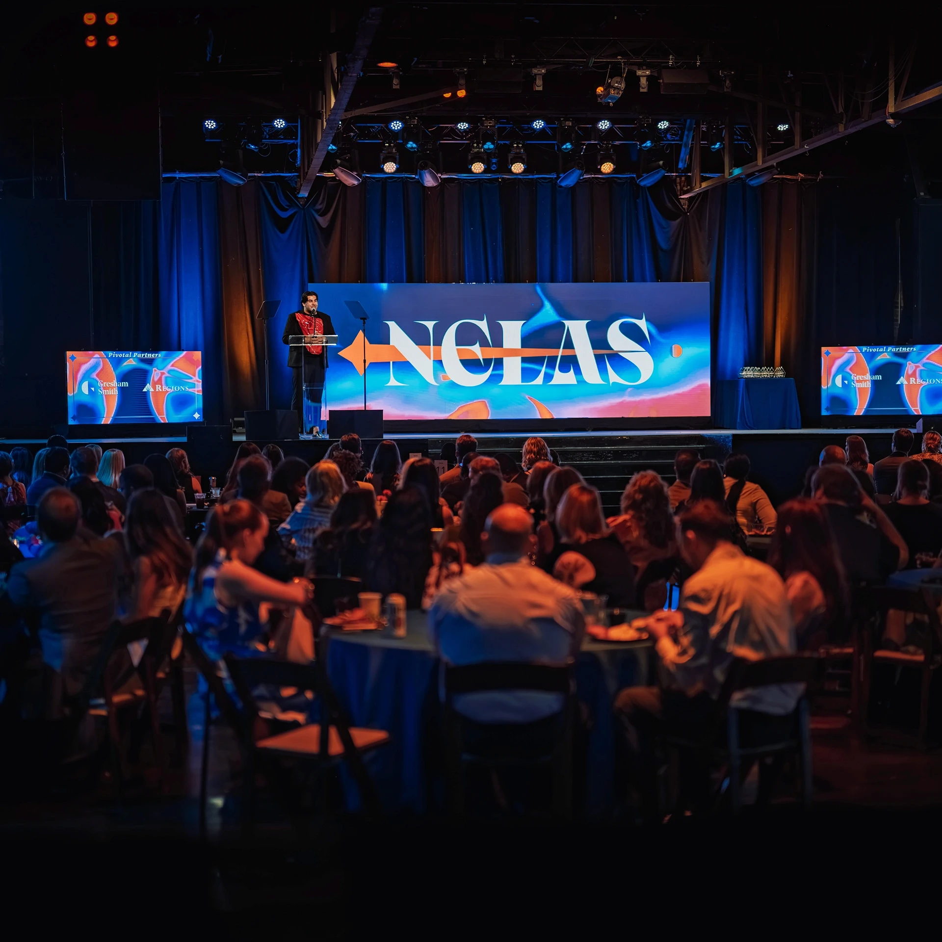 NELAS corporate event in Nashville, TN, stage lighting by UpLight Technologies