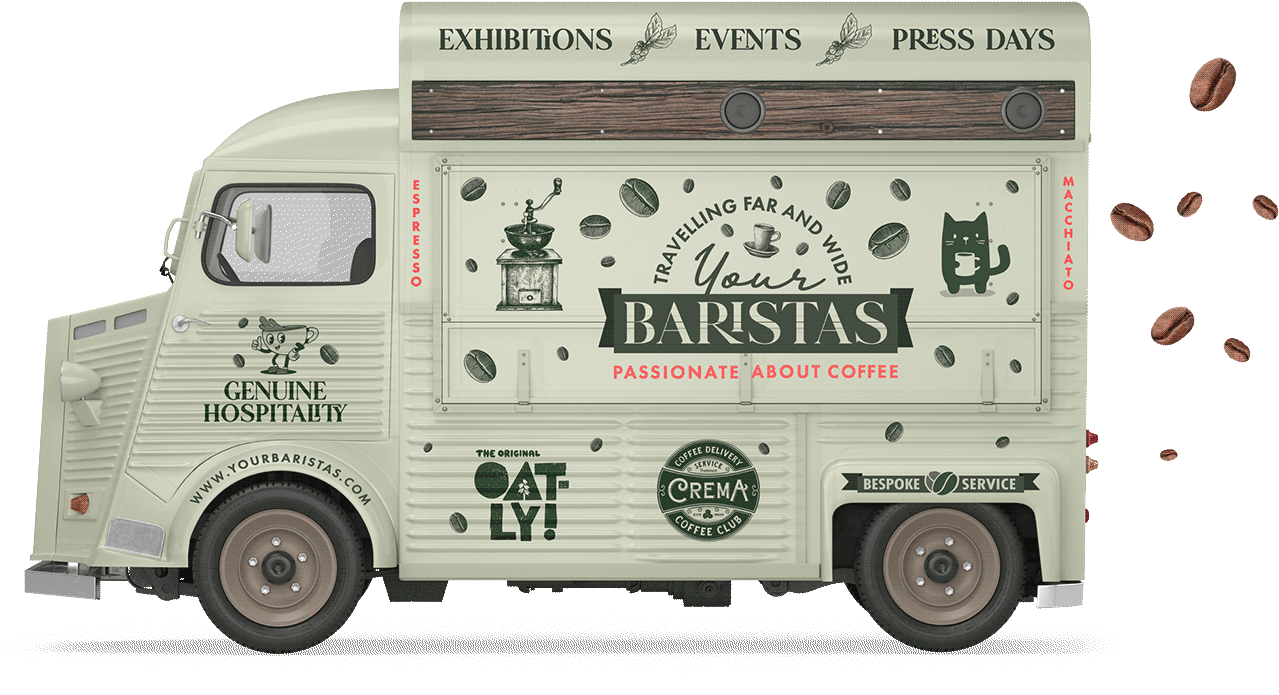 Mobile coffee cart hire in London