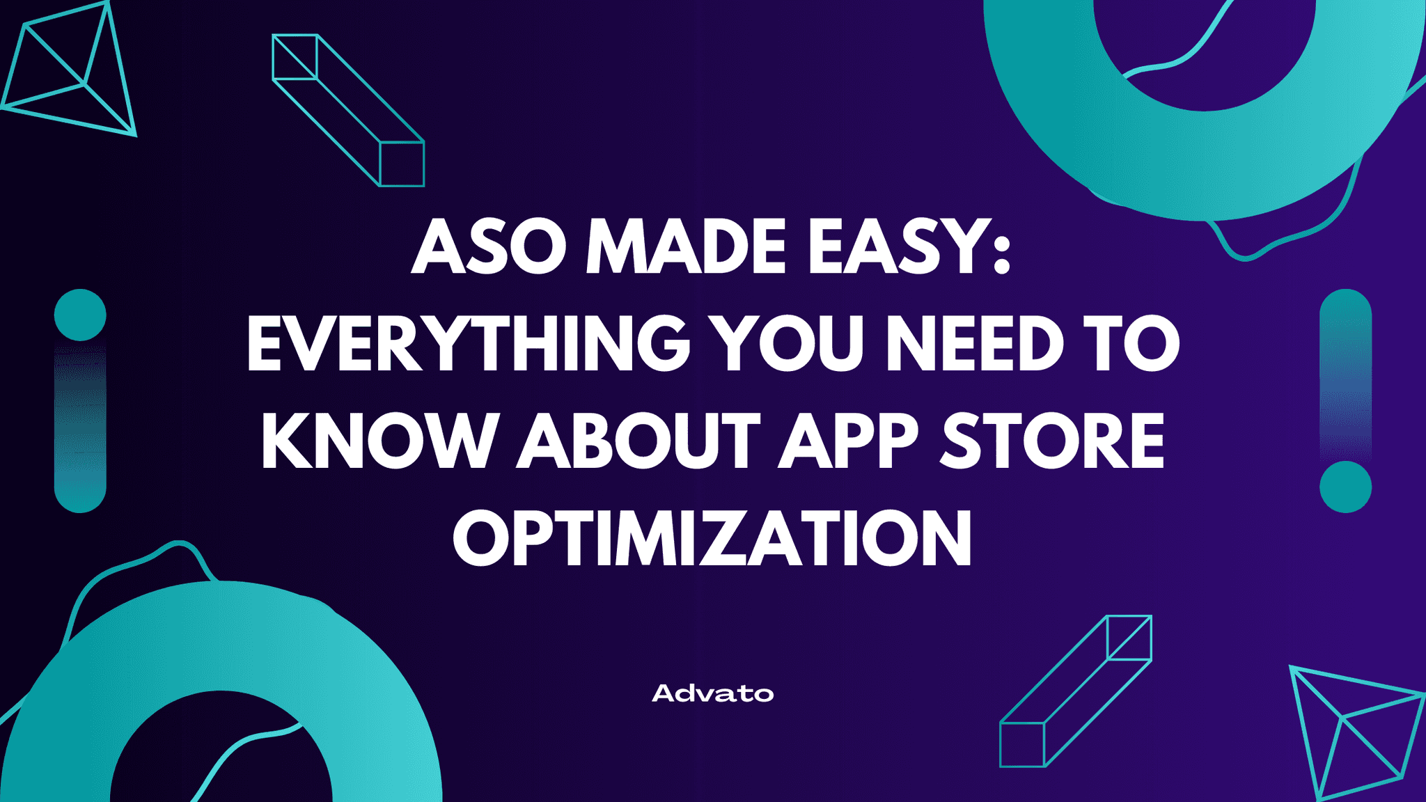 image with purple background and white text that says "ASO Made Easy: Everything You Need to Know About App Store Optimization"