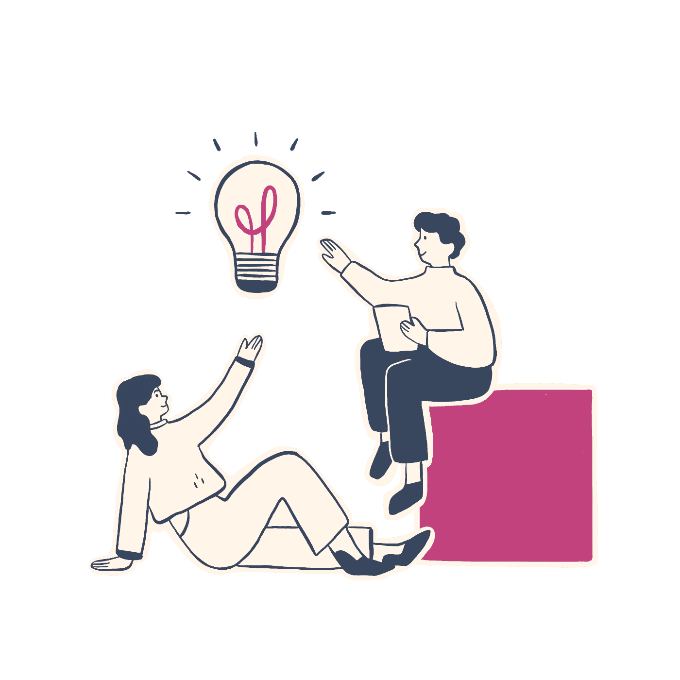 person sitting in a chair in front of a man