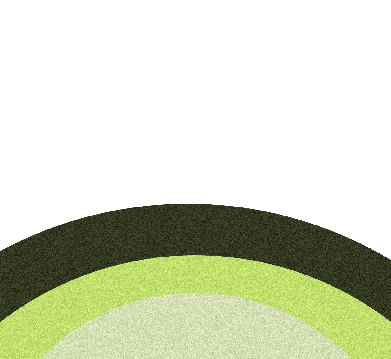 Curved gradient band of turquoise, blue, and pink dots on a dark backdrop