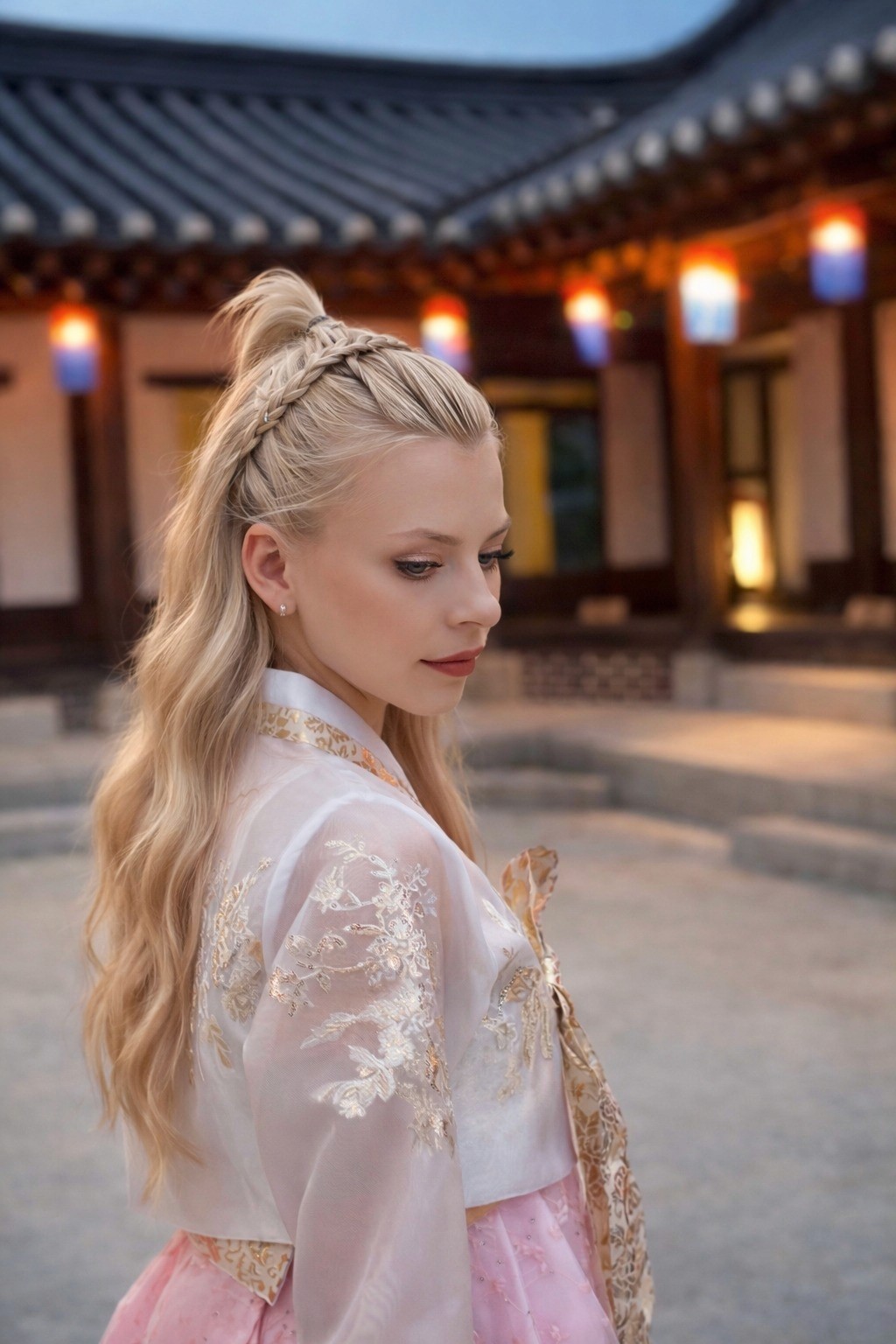 A smilintg girl holding books