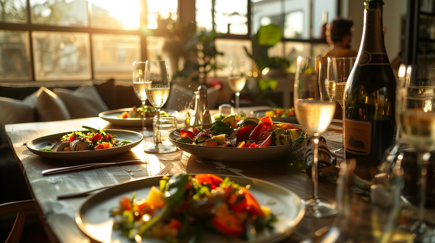 Beautiful table for six in a Houston loft showing the city’s growing love for shared dining experiences