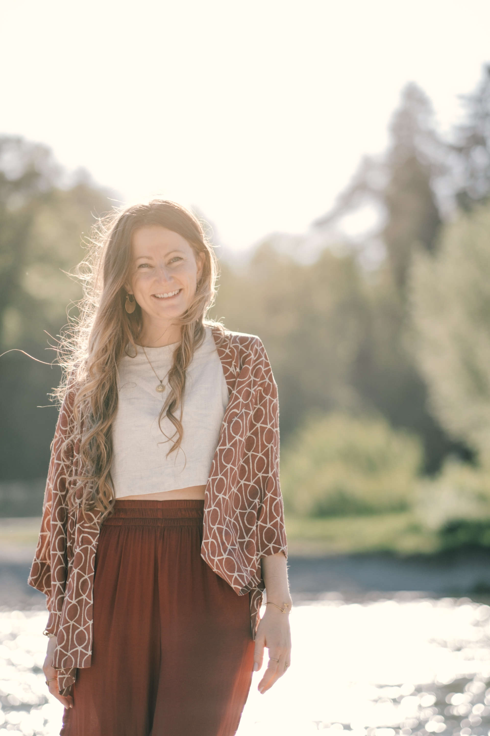 Franzi lächeln in der Sonne