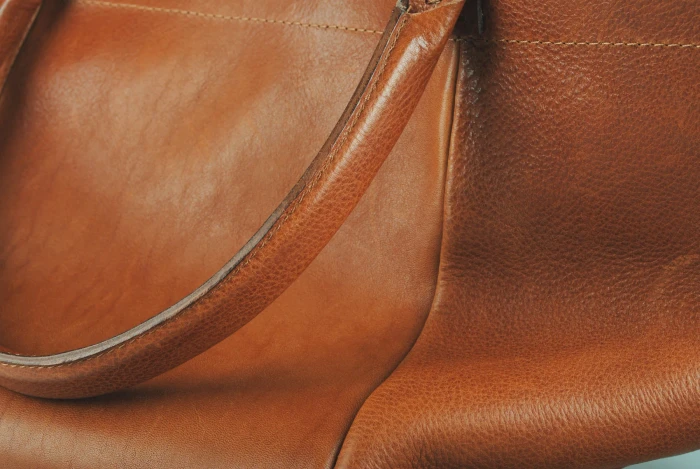 Vegetable-tan leather swatch