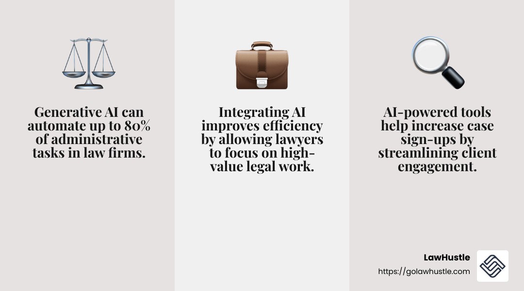 AI technology for law firms - generative ai for law firms infographic 3_facts_emoji_grey