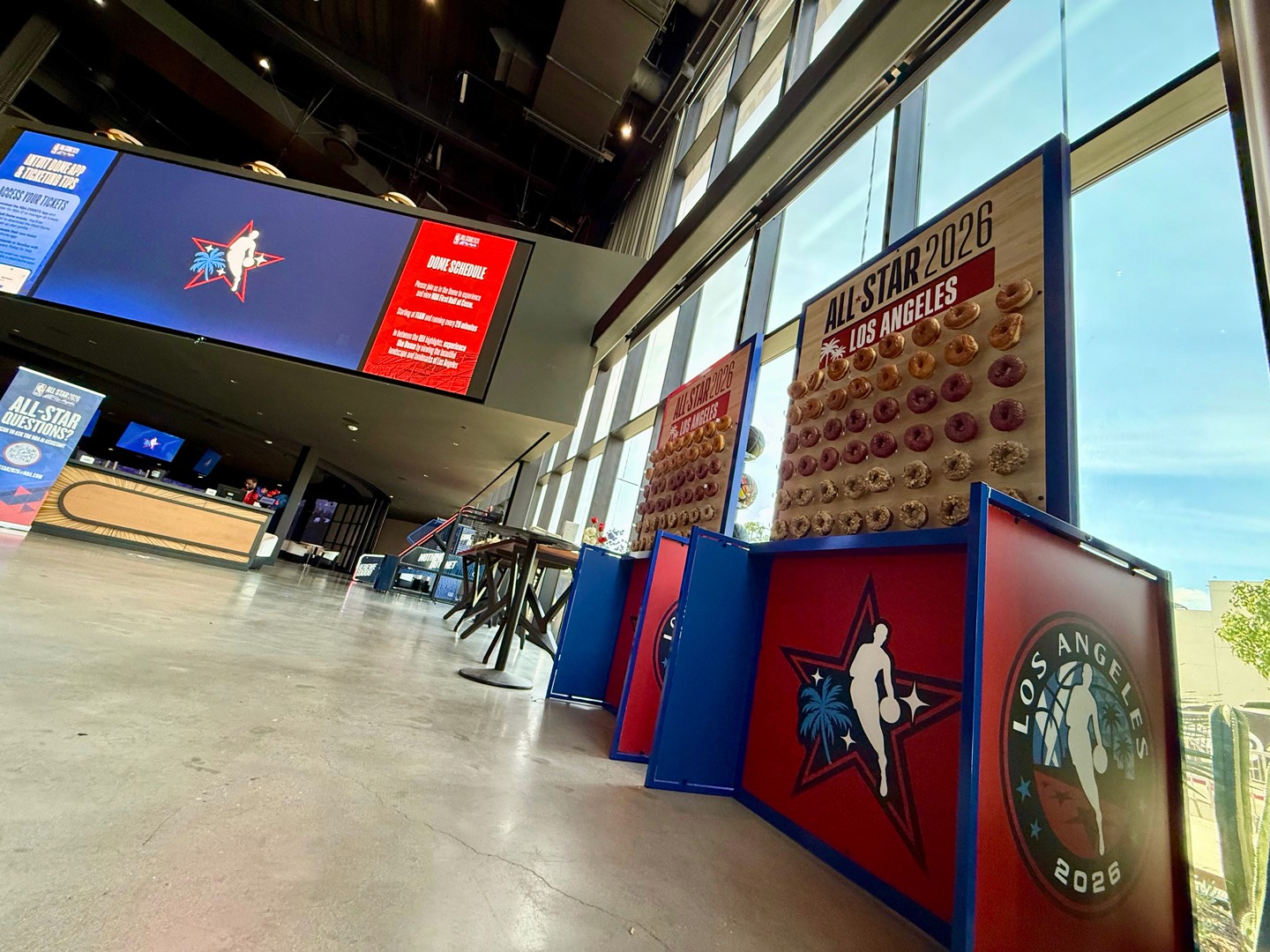 NBA All-star activation donut bar