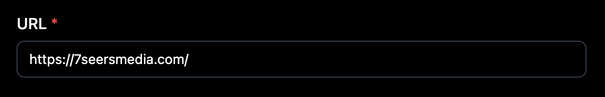 URL field