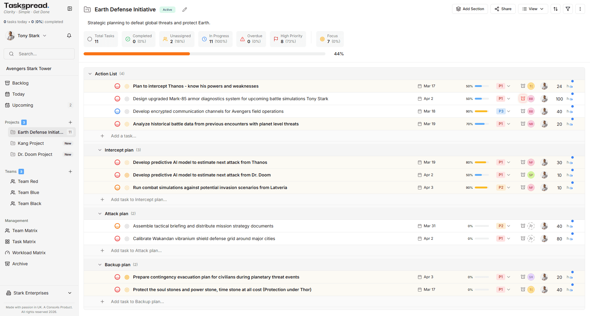 Software user interface