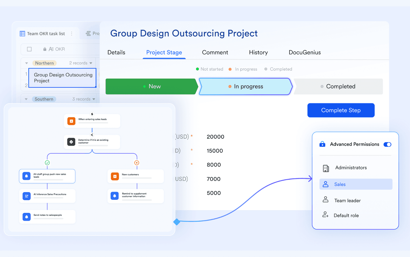 workflow and automation in Lark Base