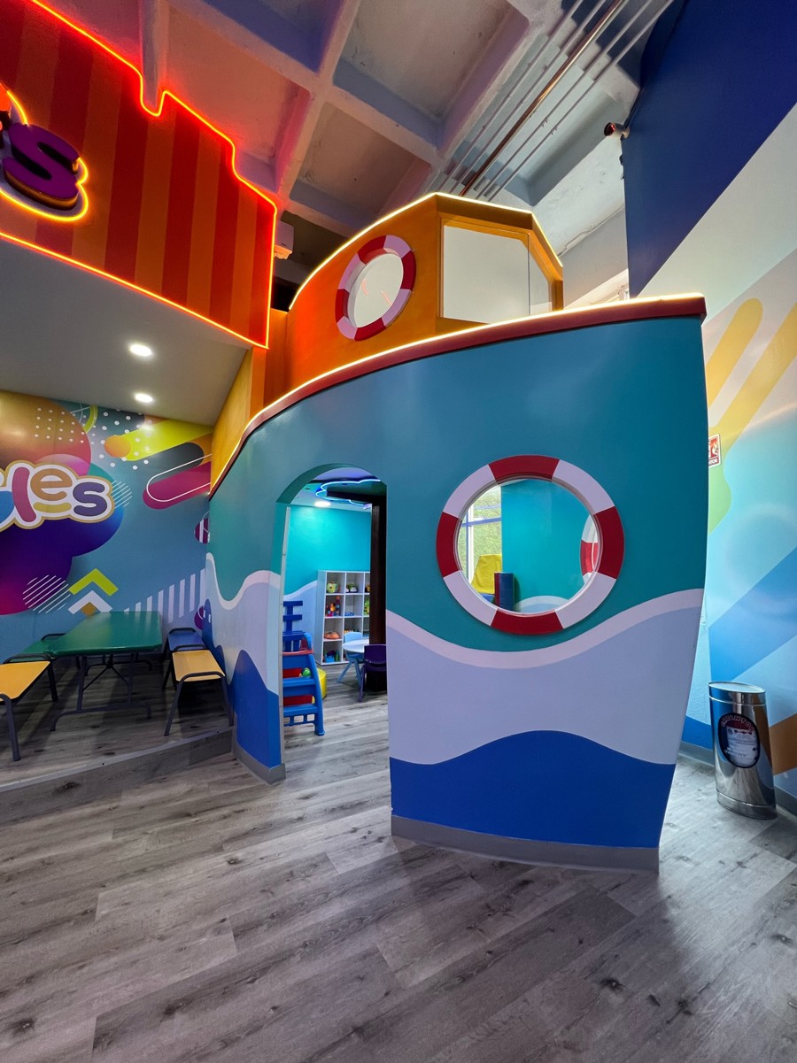 A young girl smiling