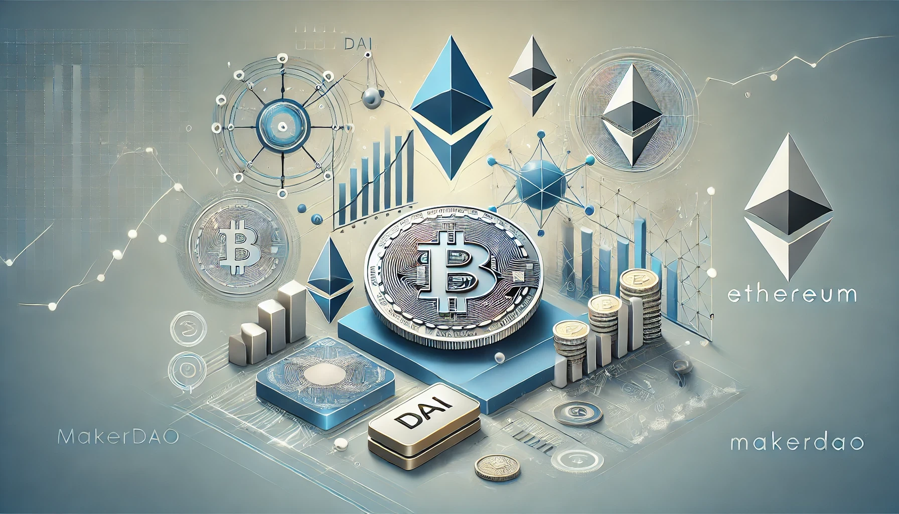 Crypto-themed image featuring charts, digital coins, and market trends, representing cryptocurrency trading and blockchain technology.