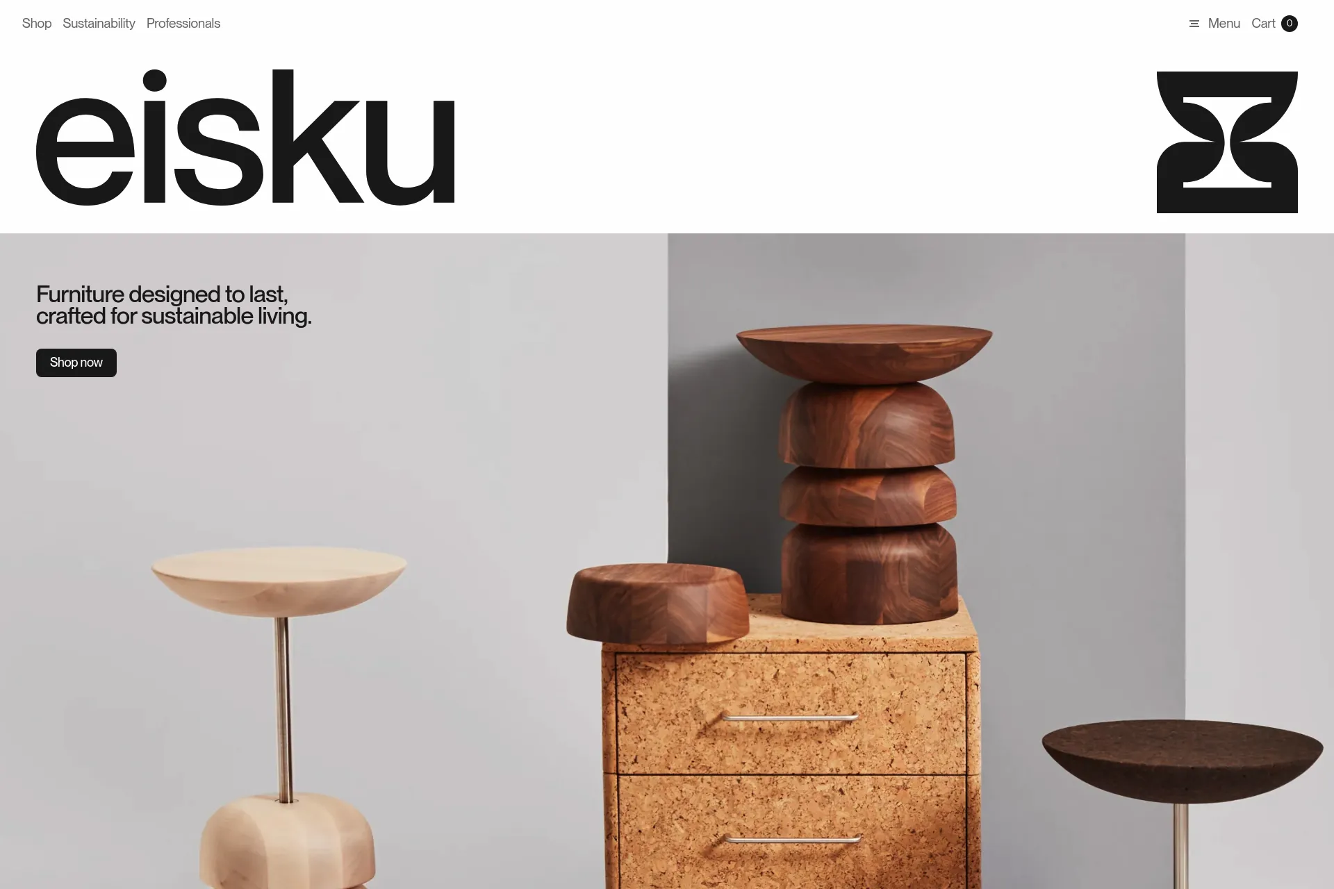 Screenshot of eisku website