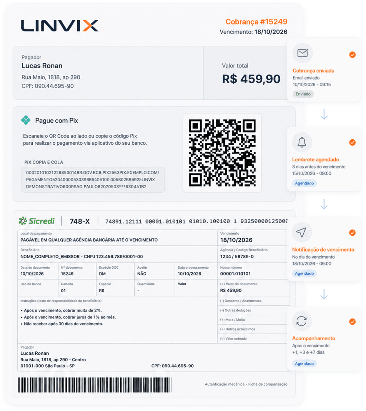Linvix Cobrança Inteligente