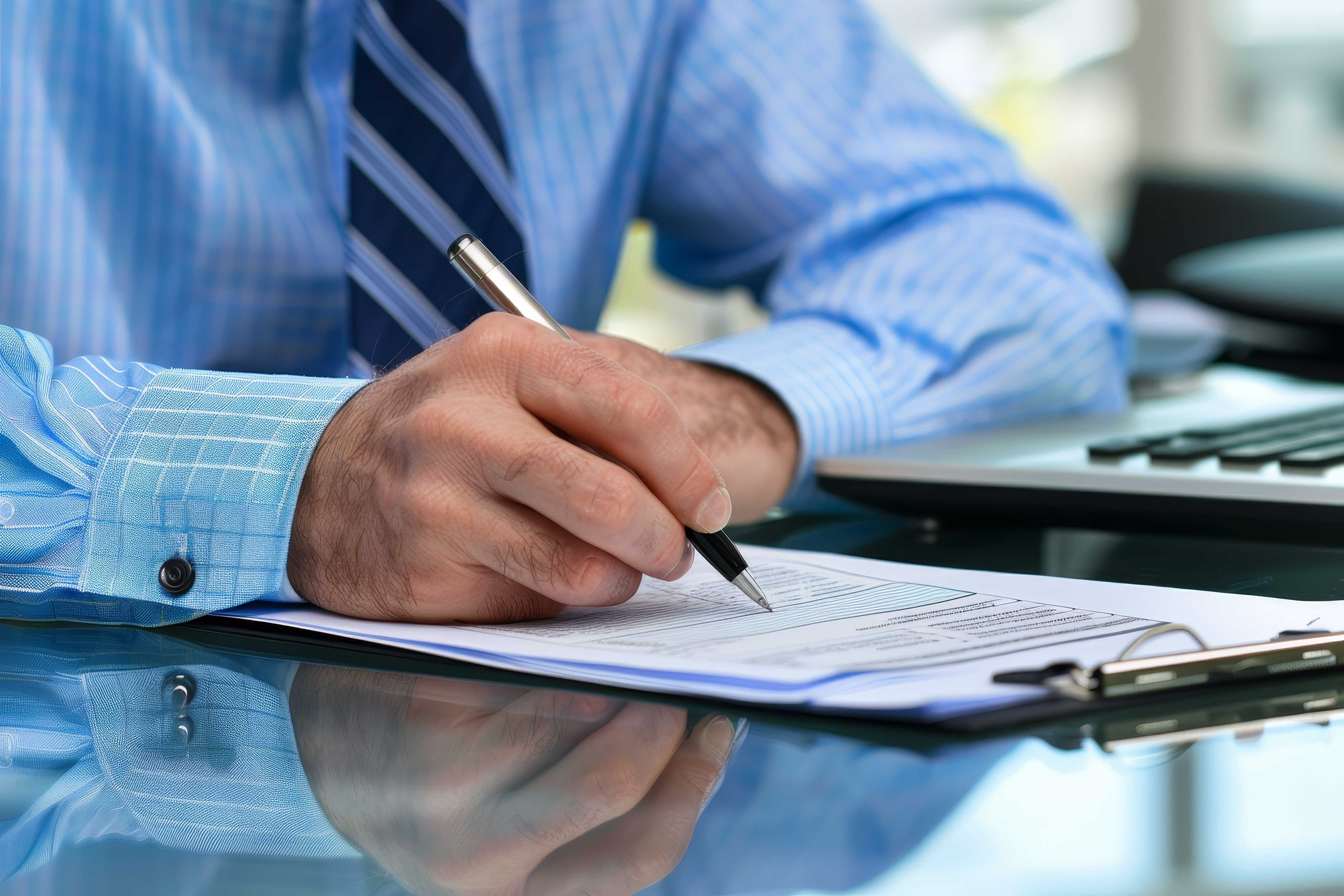 Pro services Dubai with two businessmen shaking hands after a meeting, planning approval documents, and required compliance steps.