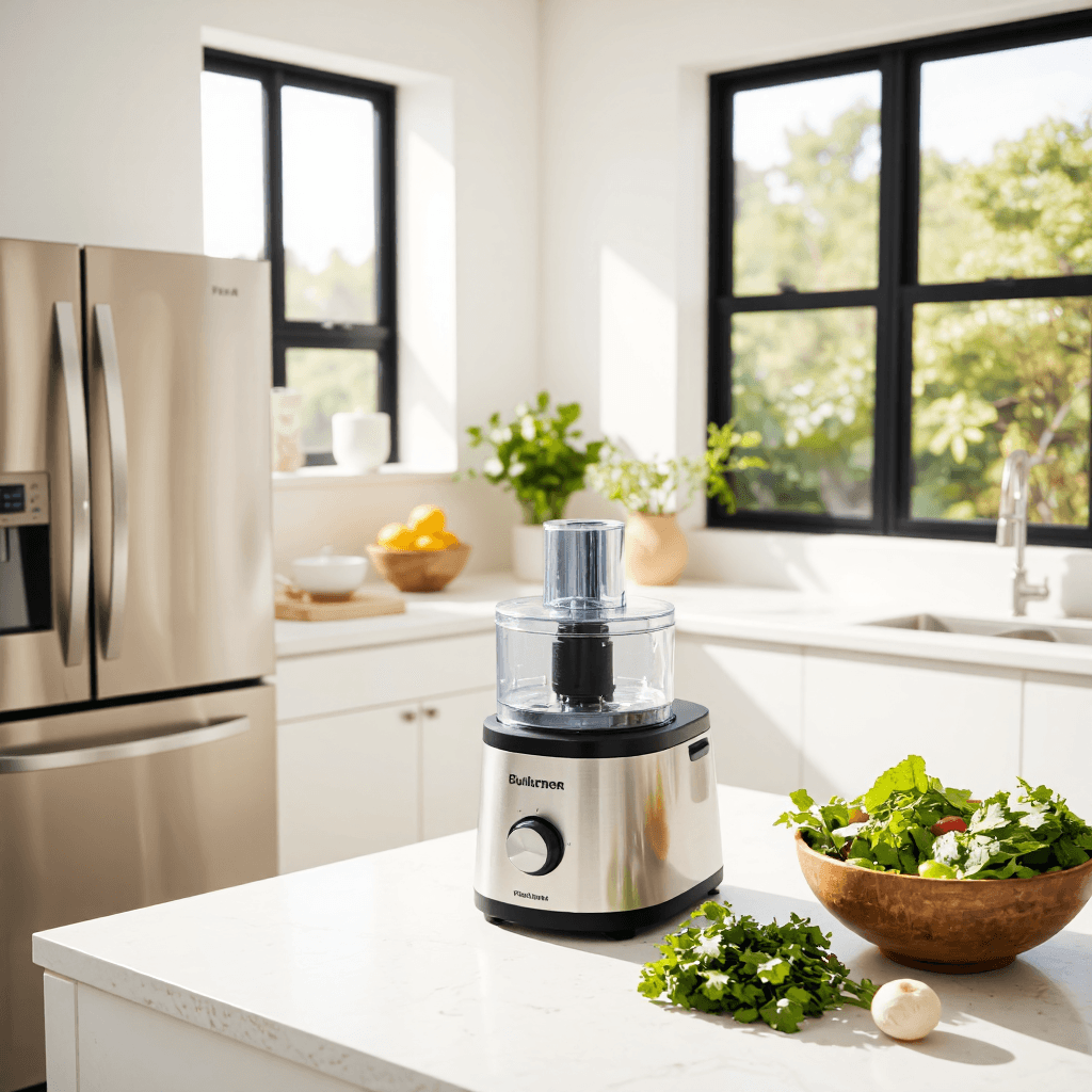 product photography of food processor