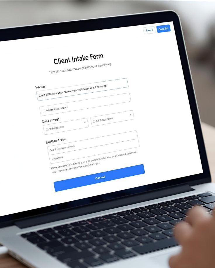Customer submitting a contact form on a business website.