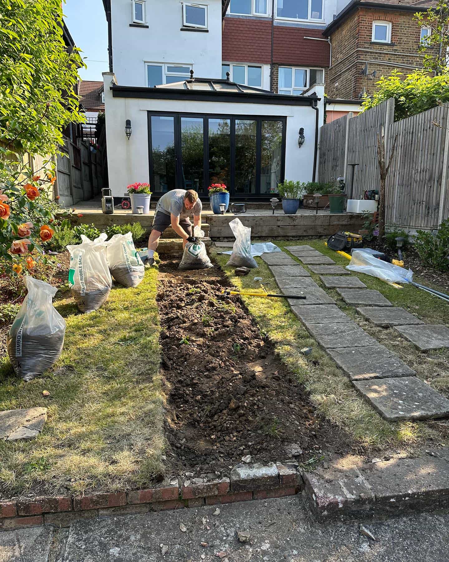 Garden Stonework Path