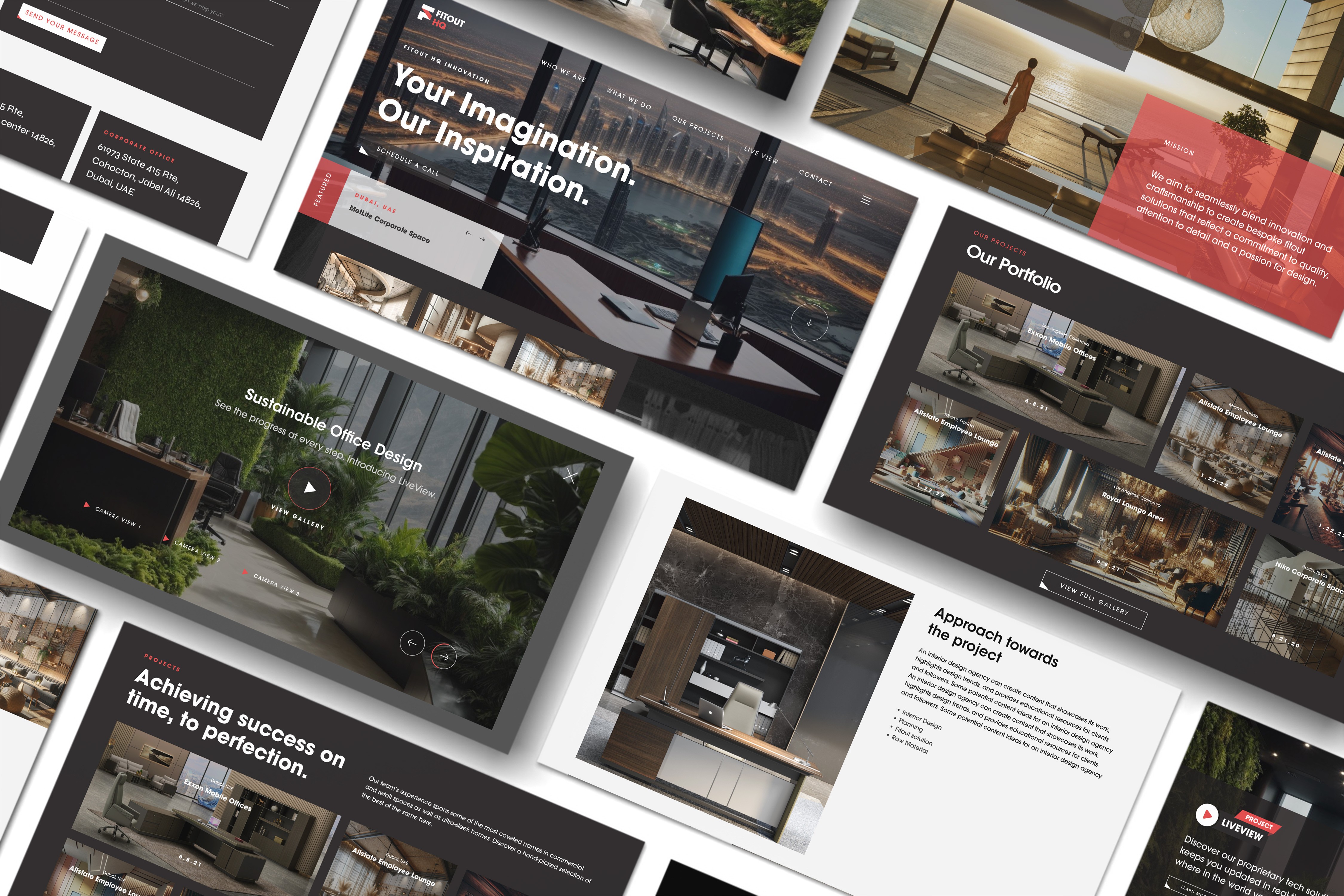 Fitout HQ Brand Guidelines collage image