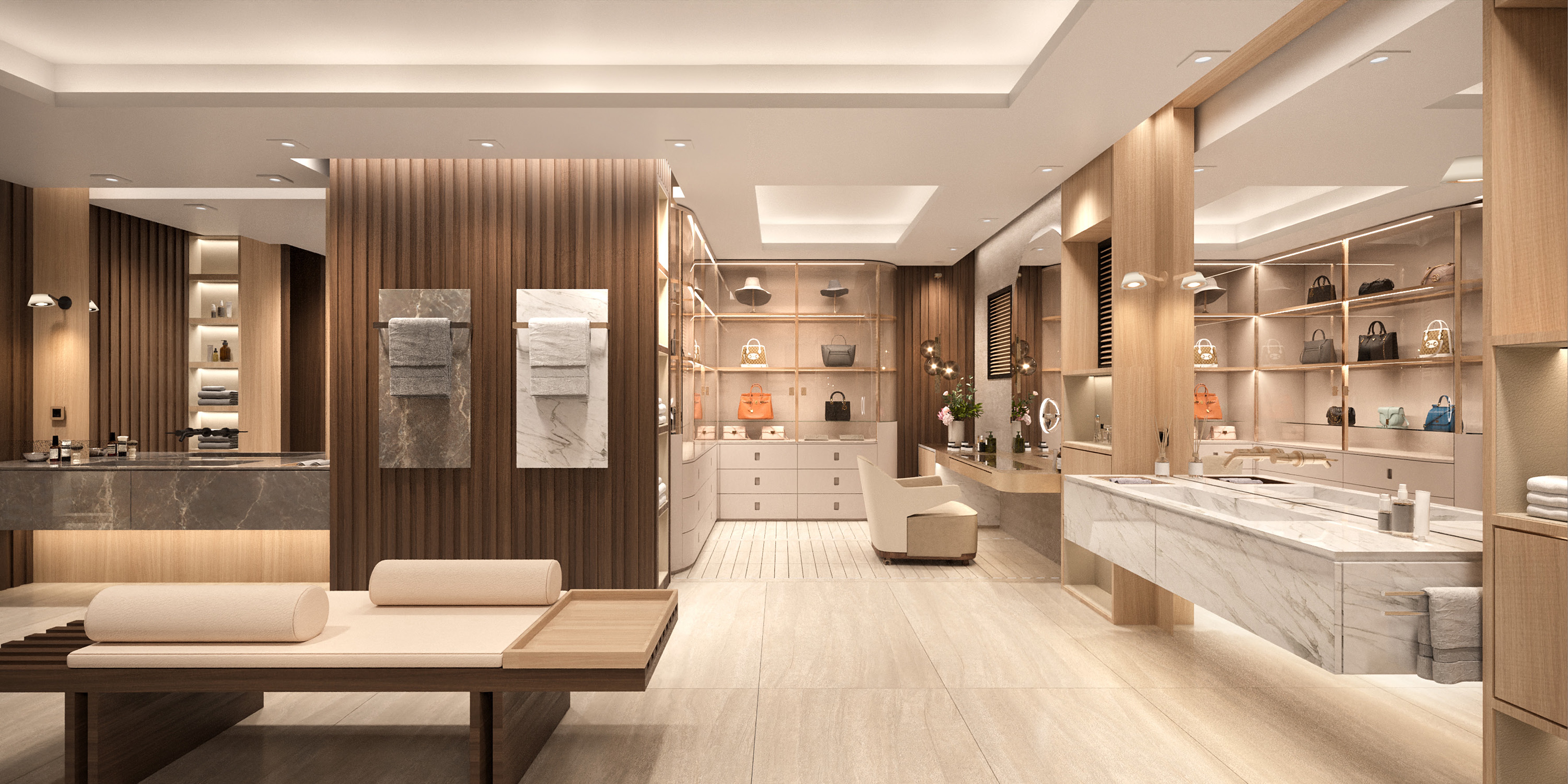 Interior bathroom design concept