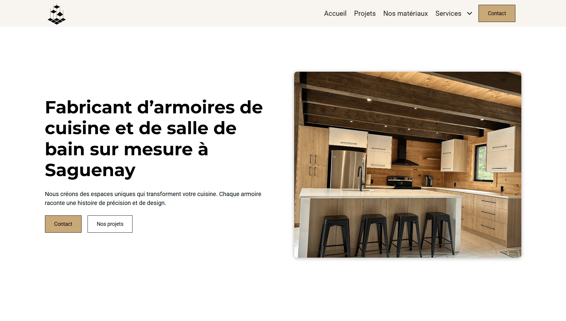 Site web Frenchy – projet de design web réalisé par WebSaguenay