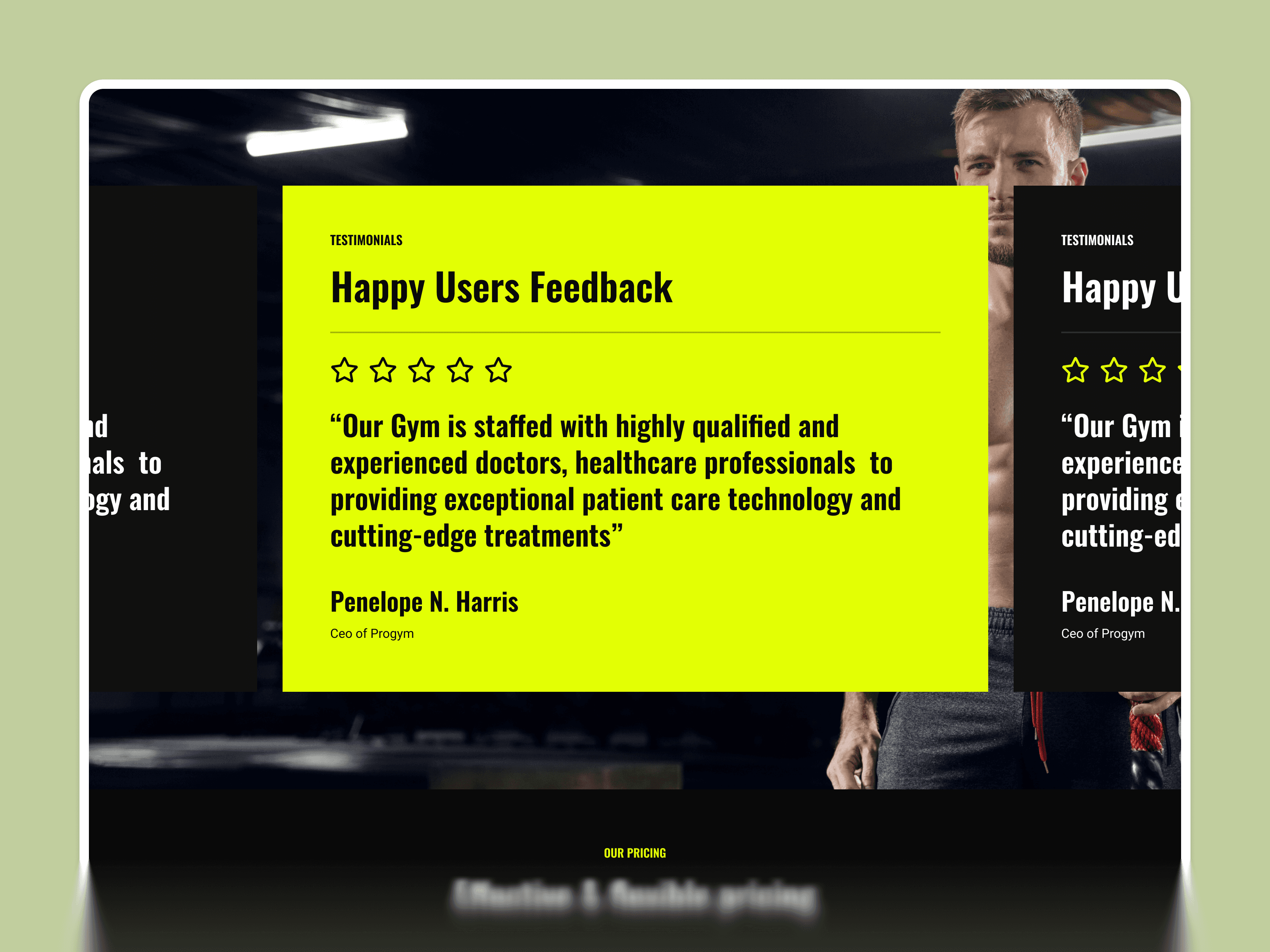 Fitness & Gym Training Framer Template