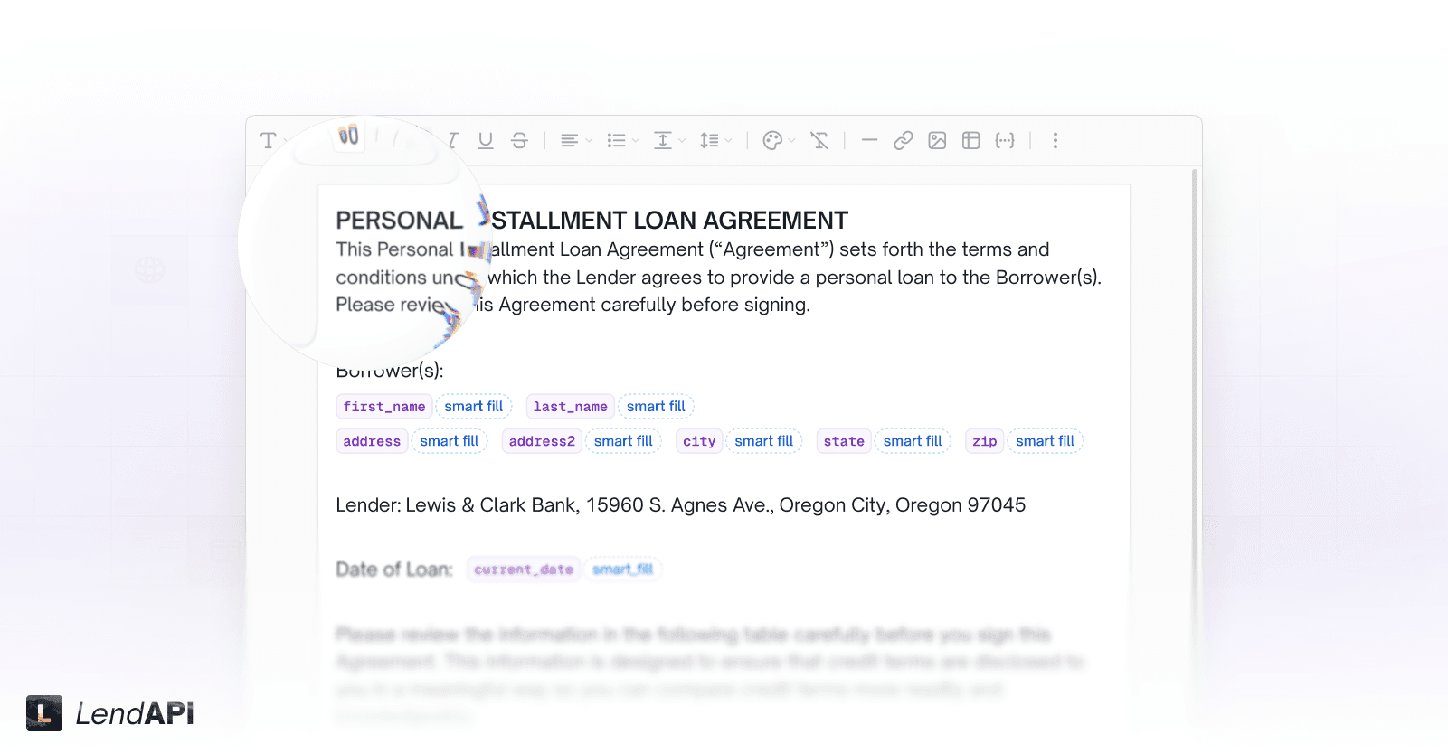 LendAPI v3.1.9 - New Contract Builder - Pixel Perfect "What you see is what you get"