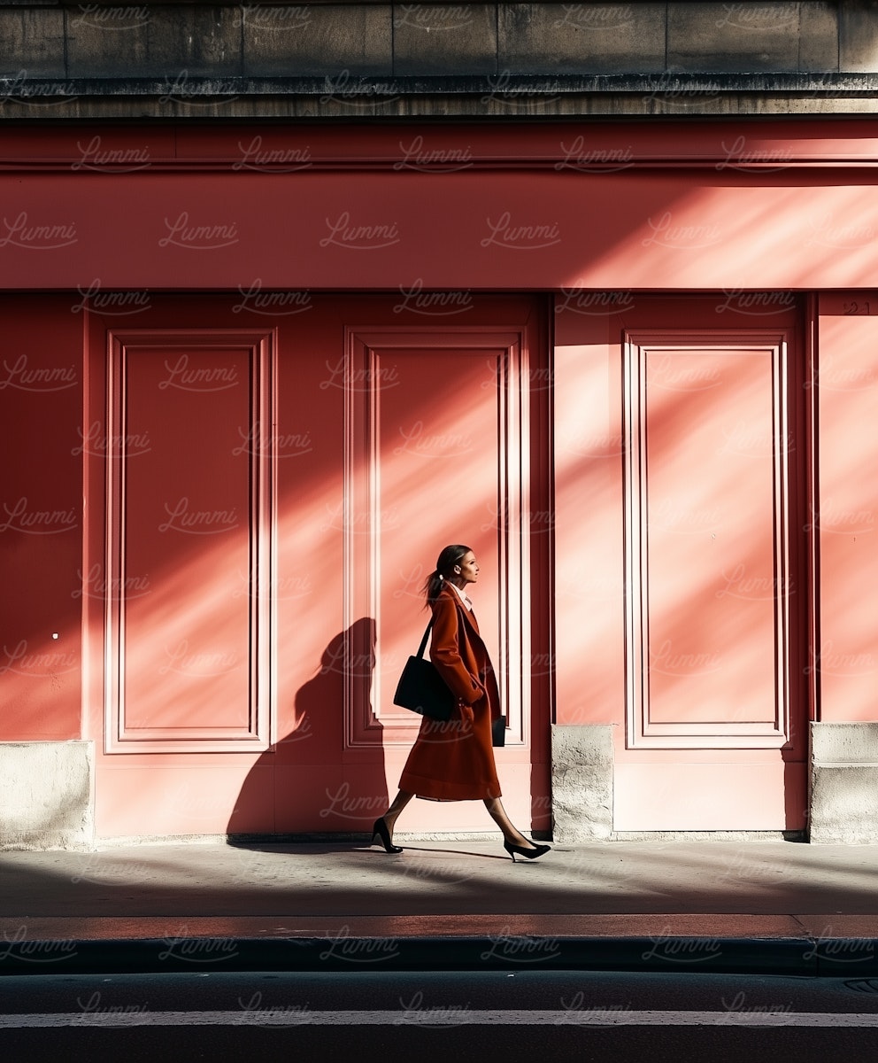 Woman In White Background