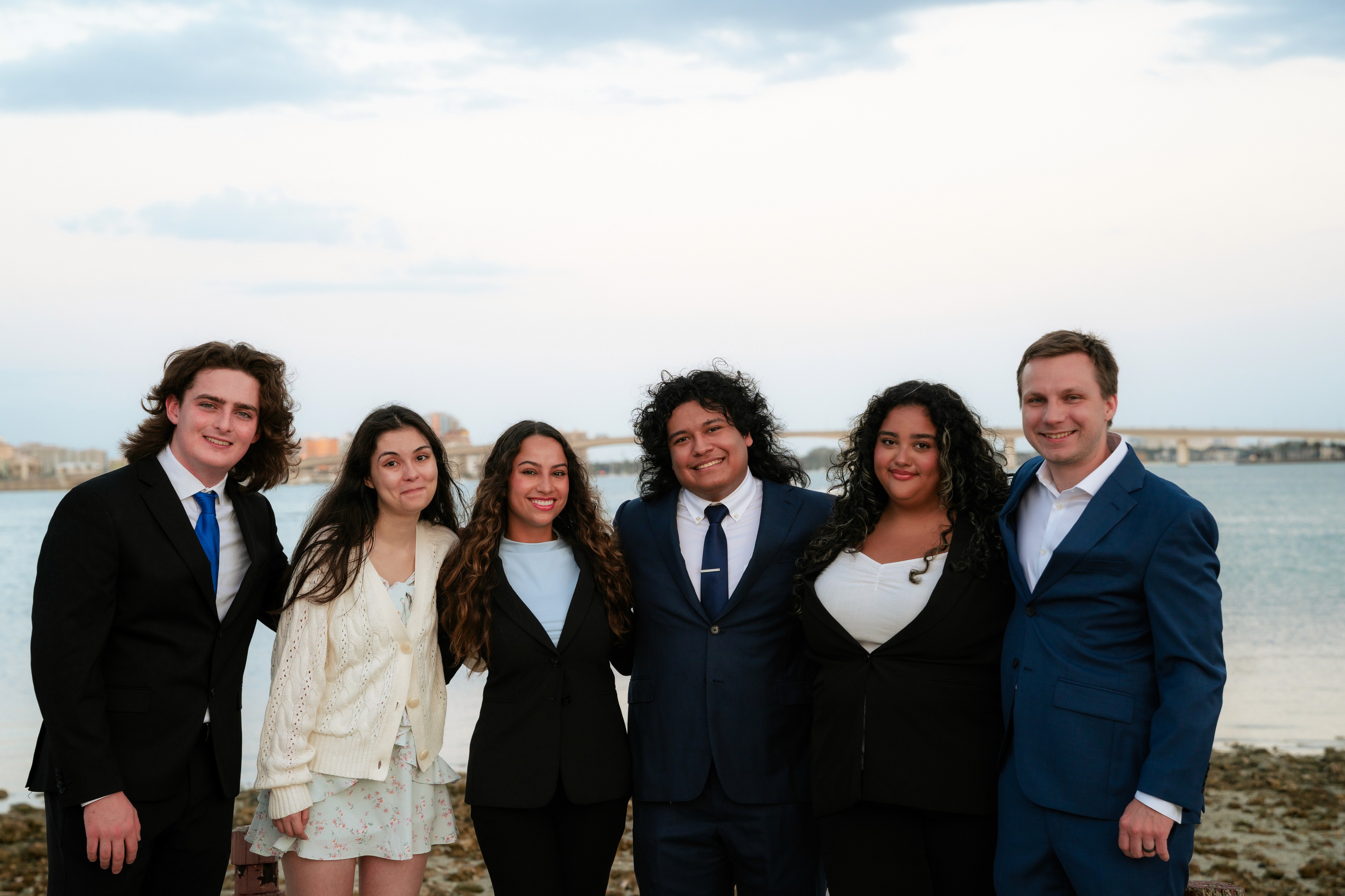 a group of people posing for a picture