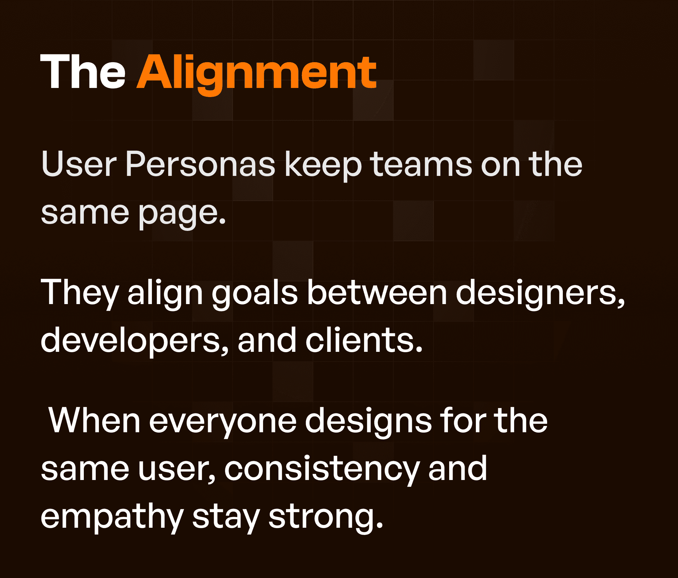 User Persona Improve Team Alignment in breif