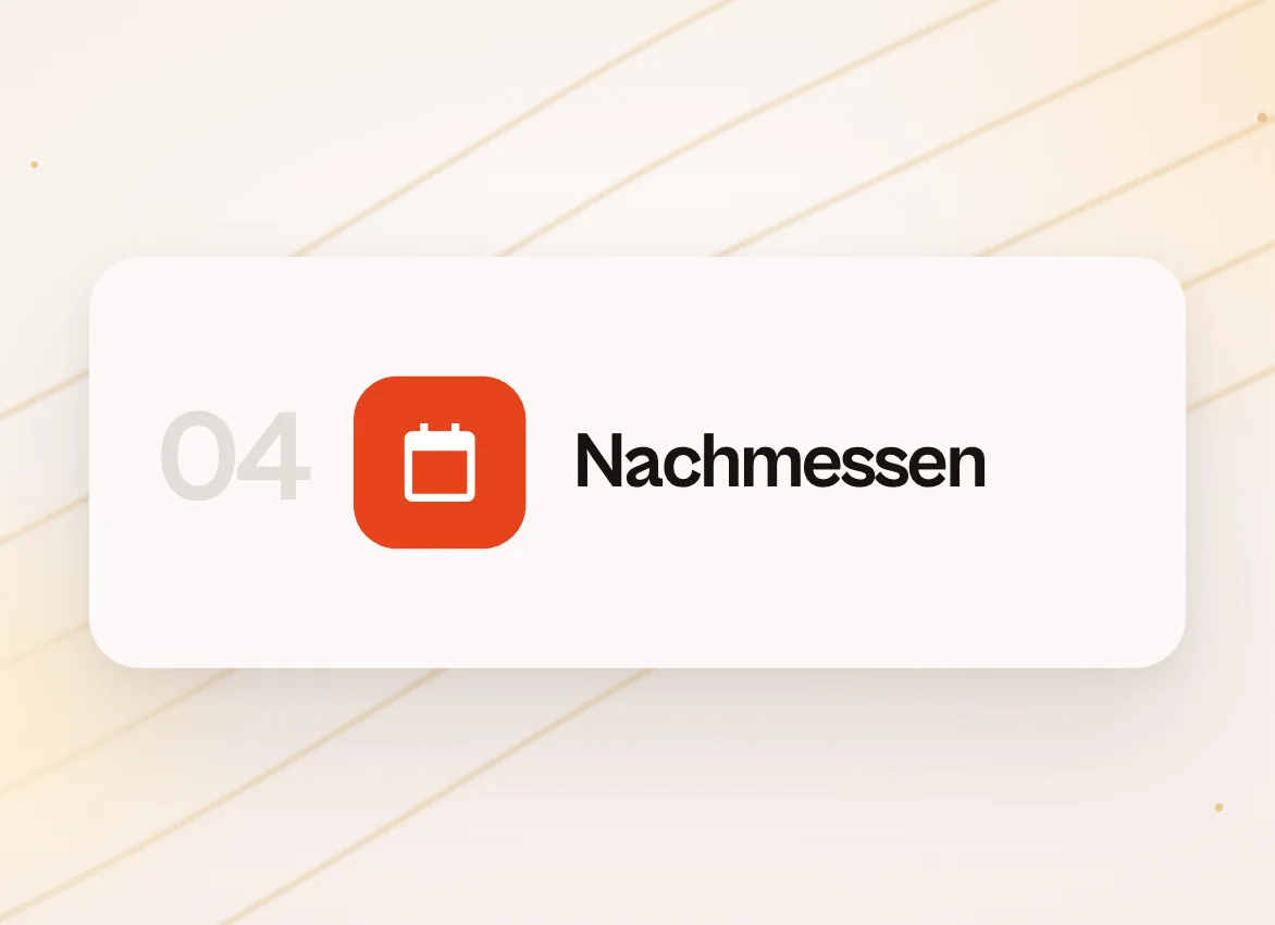 Kachel 04 Nachmessen mit Kalendersymbol