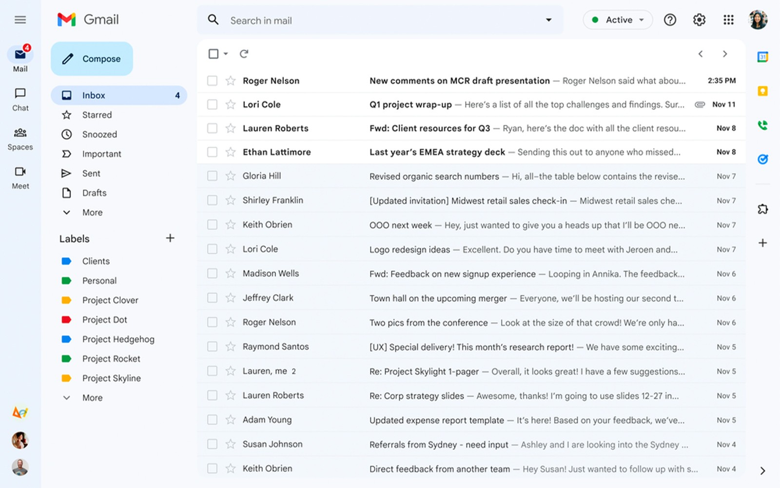 Email screenshot