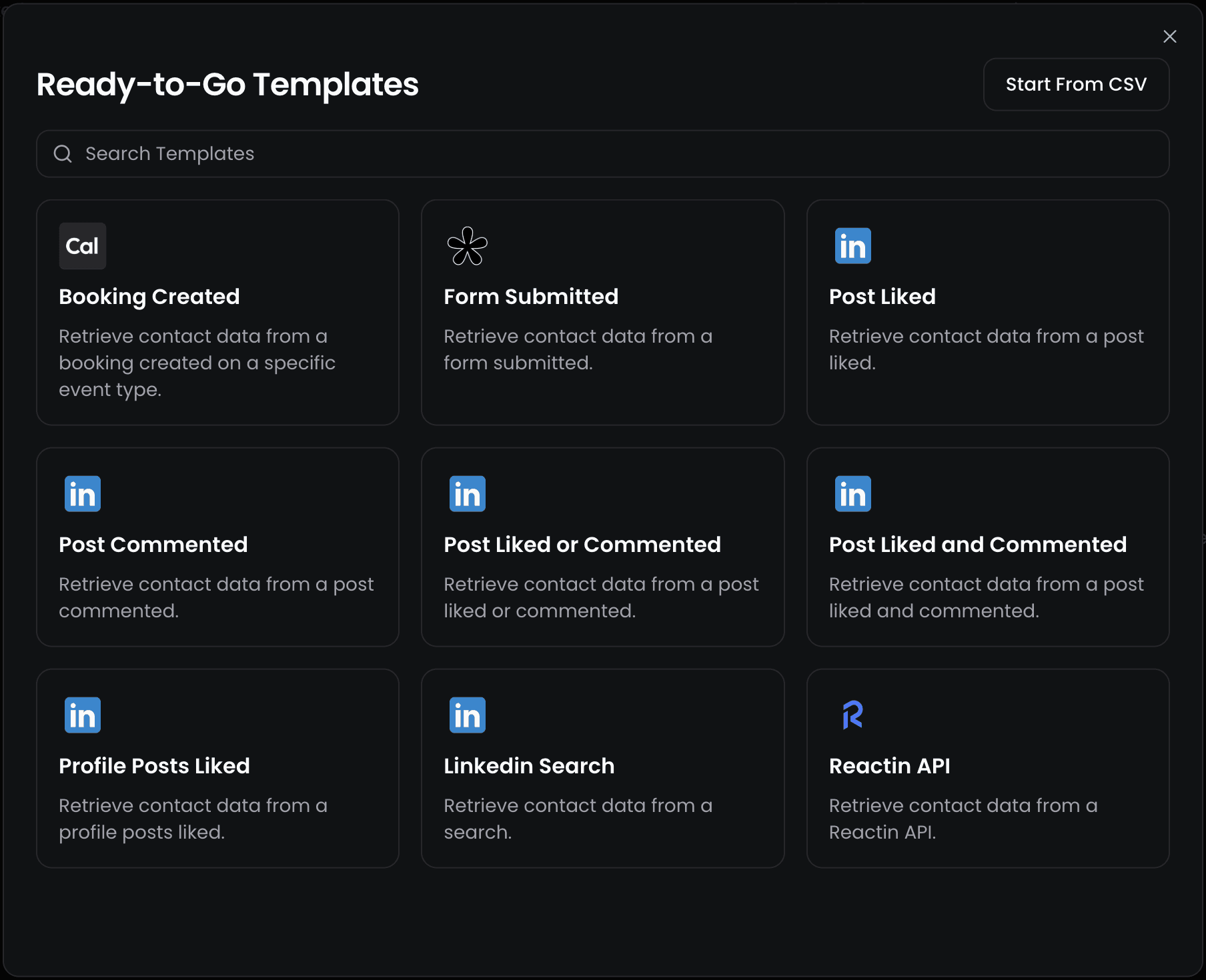 ReactIn smartlists